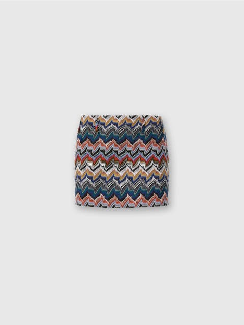 Mini Skirt In Embroidered Lace