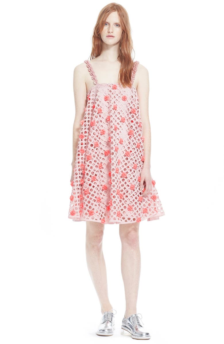 Paskal Laser Cut Trapeze Dress, Alternate, color,