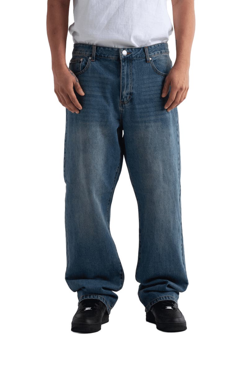 Shaka Wear Sandwashed Denim, Main, color, Sandwashed