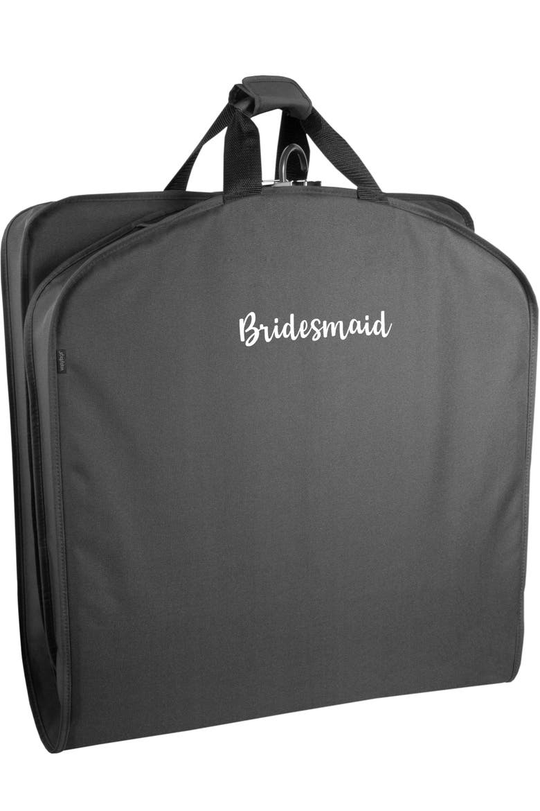 60" Deluxe Travel Garment Bag, Main, color, Black - BM1, Bridesmaid