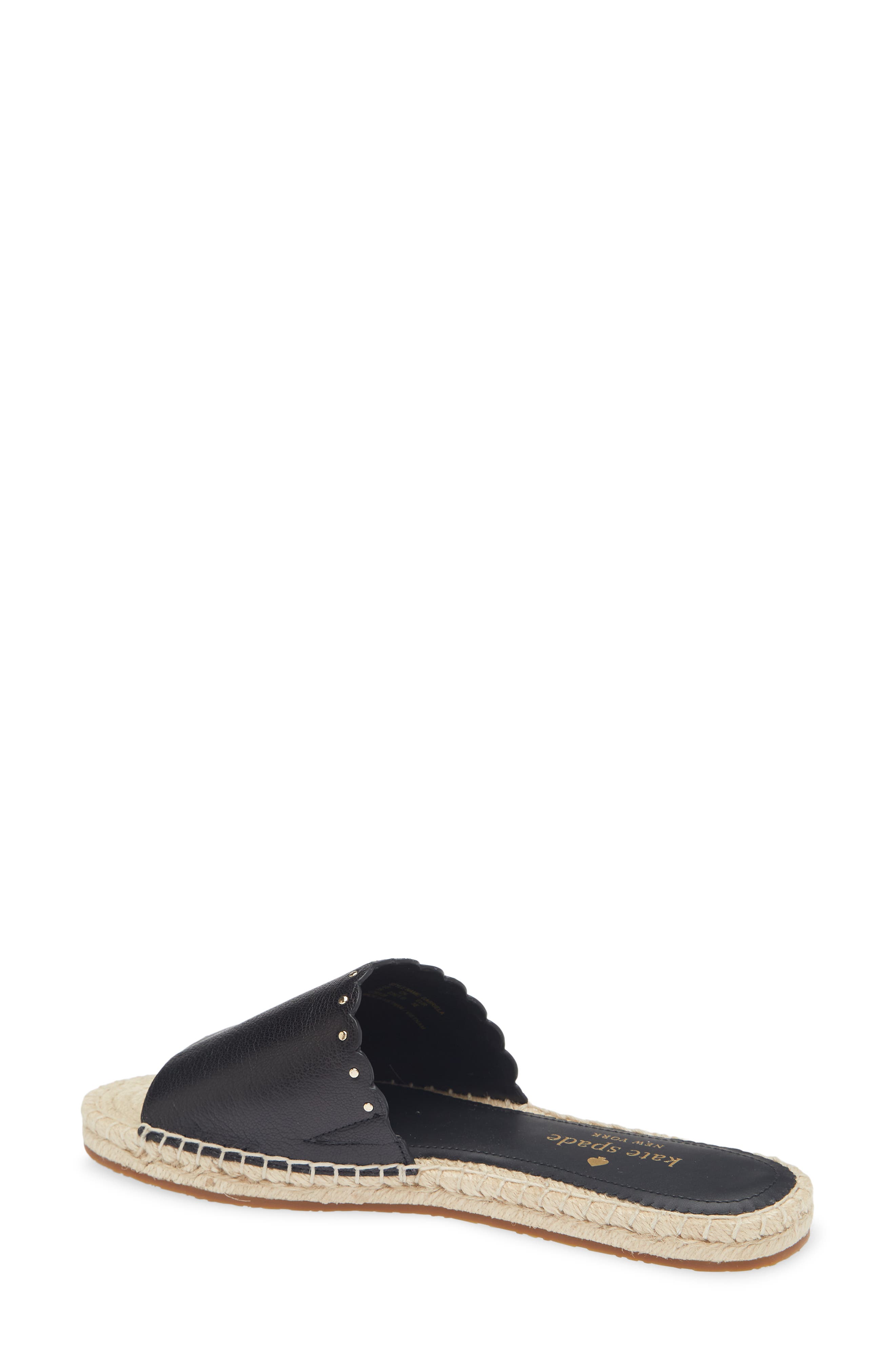 Kate Spade New York gabriela espadrille slide sandal, Alternate, color, Black