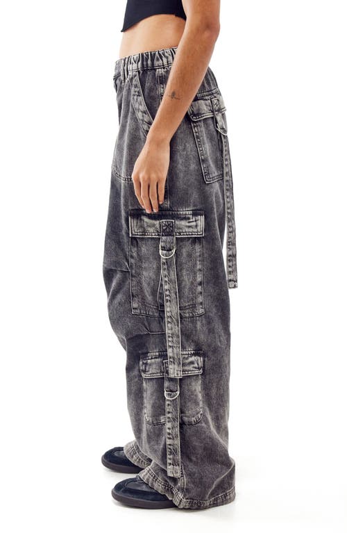 Bdg Urban Outfitters Strappy Cargo Jeans In Black