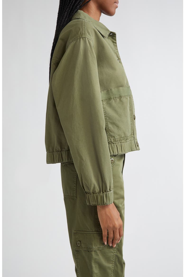 Joyner Cotton Twill Shacket, Alternate, color, ARMY