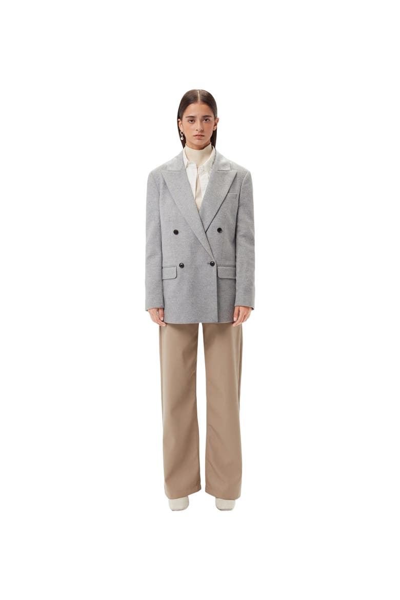 Double-Breasted Cashmere Blazer, Main, color, vapor blue