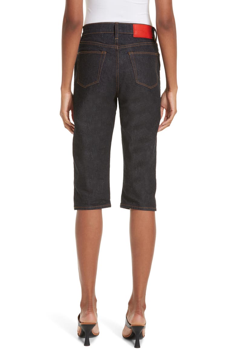 x Paramount Grease Denim Capri Pants (Nordstrom Exclusive), Alternate, color, DARK WASH