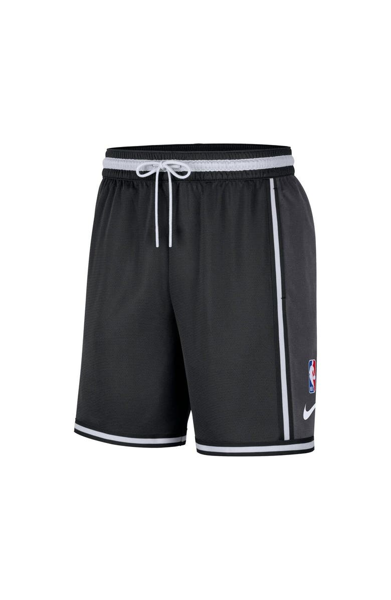 Nike Men's Nike Black Brooklyn Nets Pre-Game Performance Shorts, Alternate, color, 
