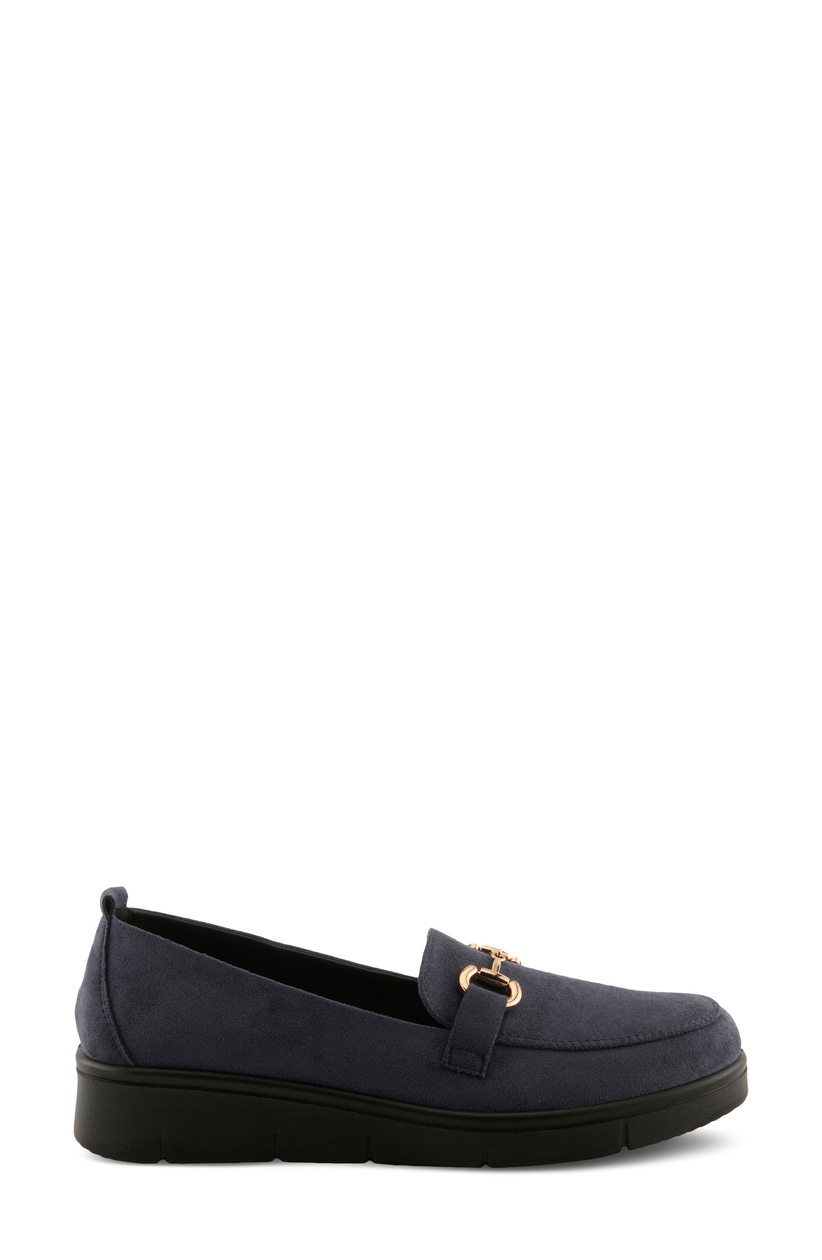 Cashmeran Faux Suede Loafer, Alternate, color, BLUE FAUX SUEDE