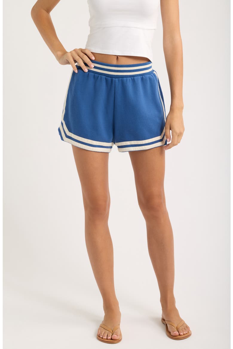 Heritage Fleece Shorts, Main, color, TRUE NAVY