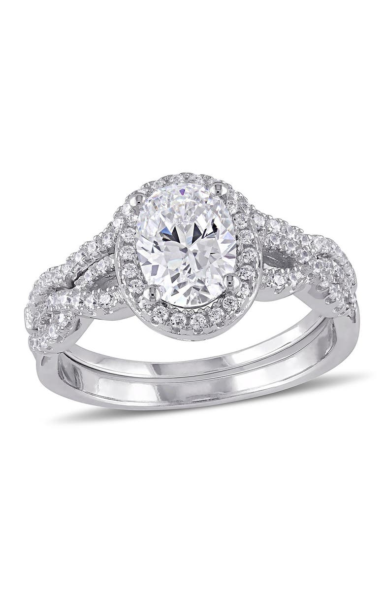 DELMAR CZ Twist Bridal Ring Set, Main, color, 
