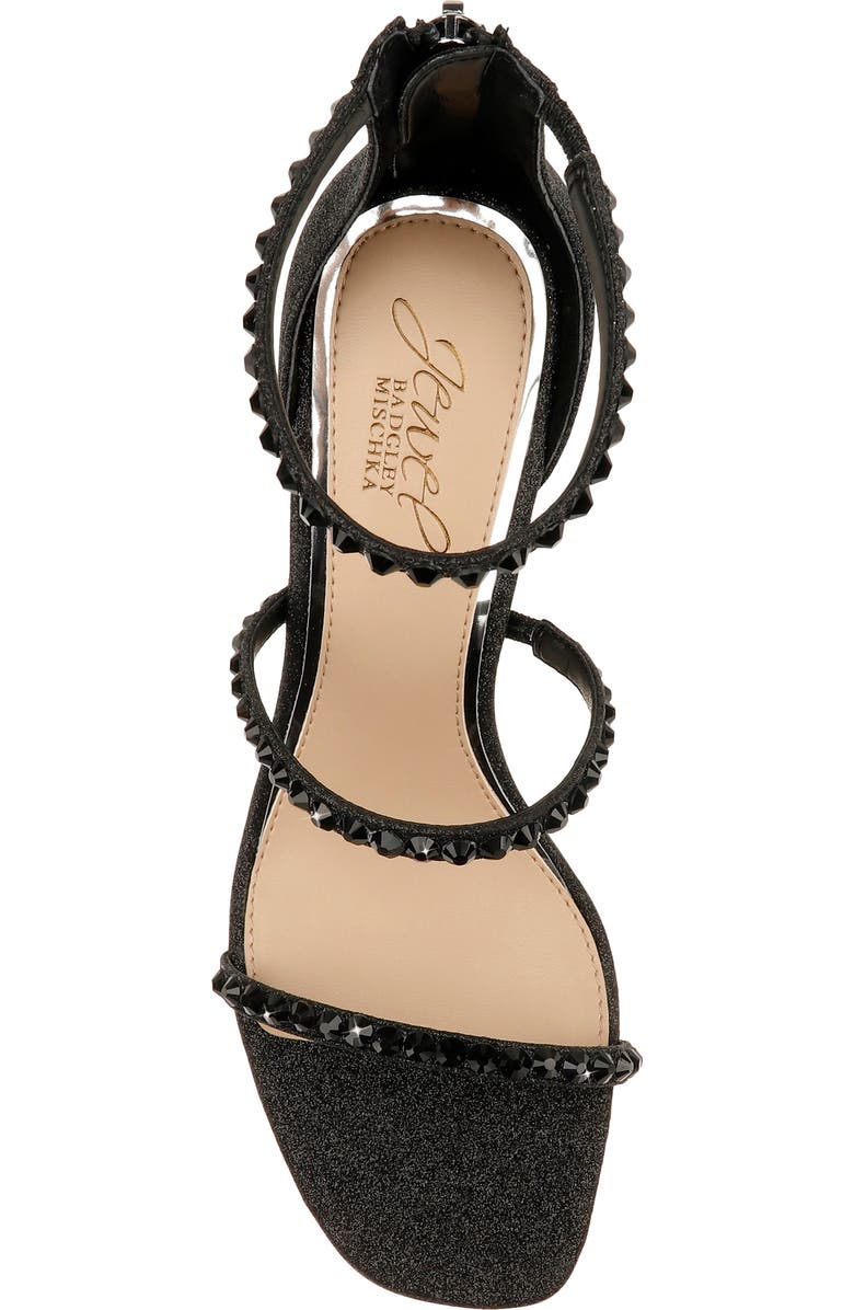 Jewel Badgley Mischka Ellis Embellished Ankle Strap Sandal, Alternate, color,