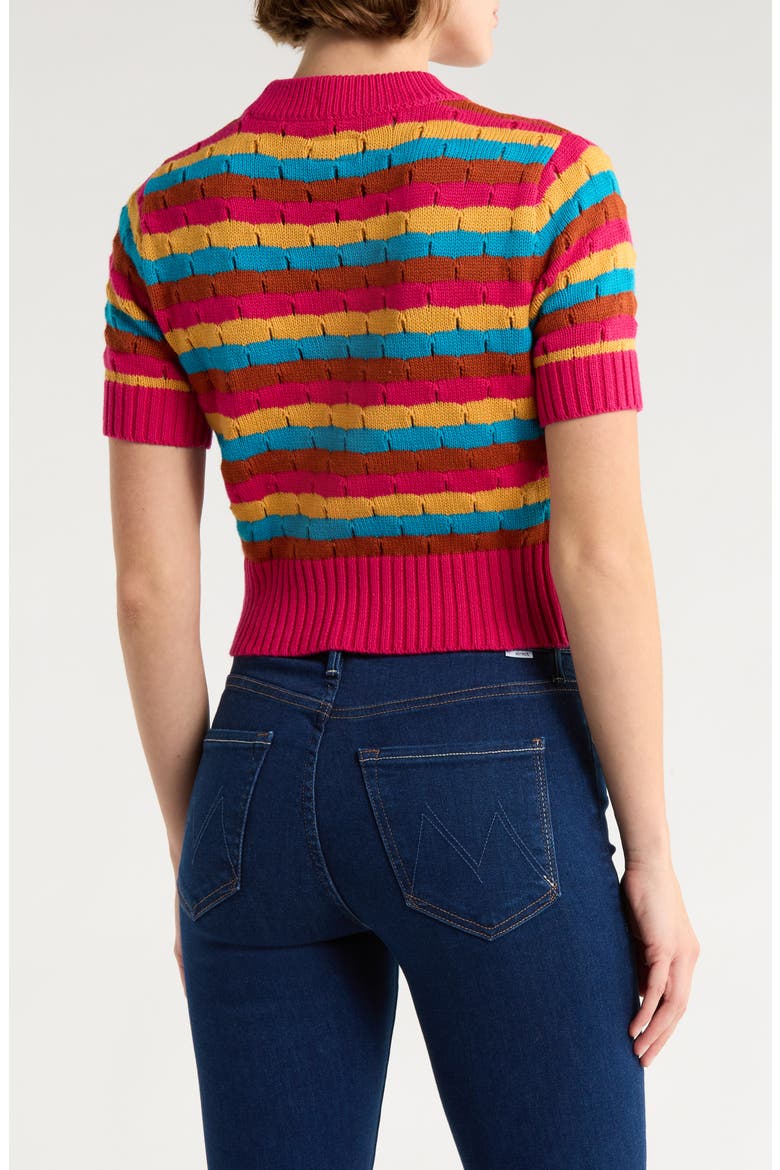 The Mock 10 Stripe Sweater, Alternate, color, LAZER BEAM