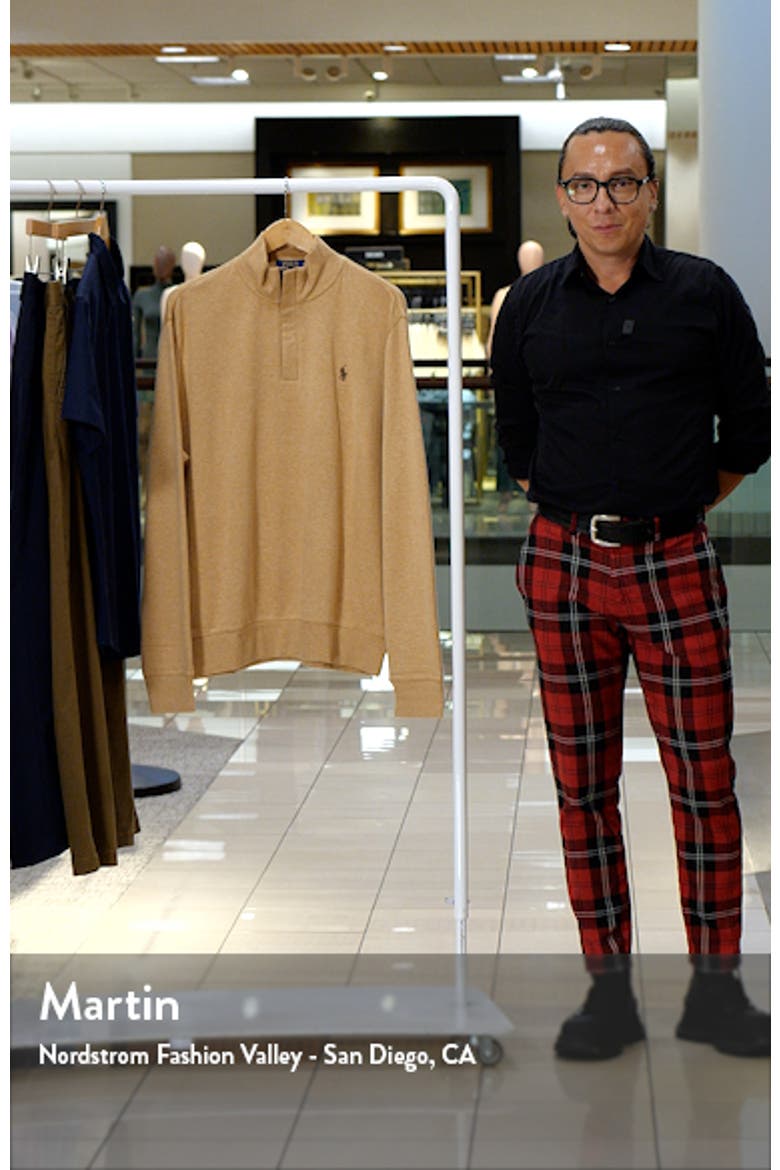 Cotton Blend Quarter Zip Pullover video