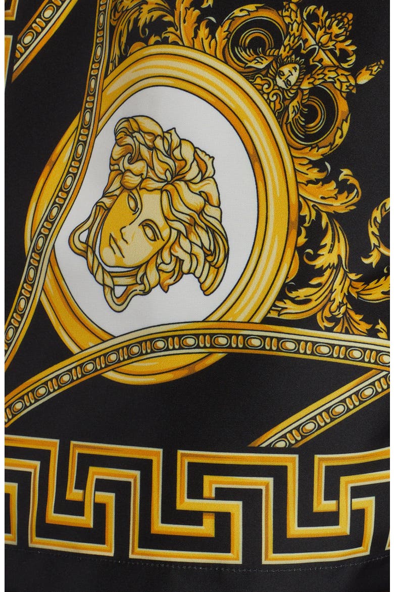 Medusa Silk Boxers, Alternate, color, BLACK GOLD