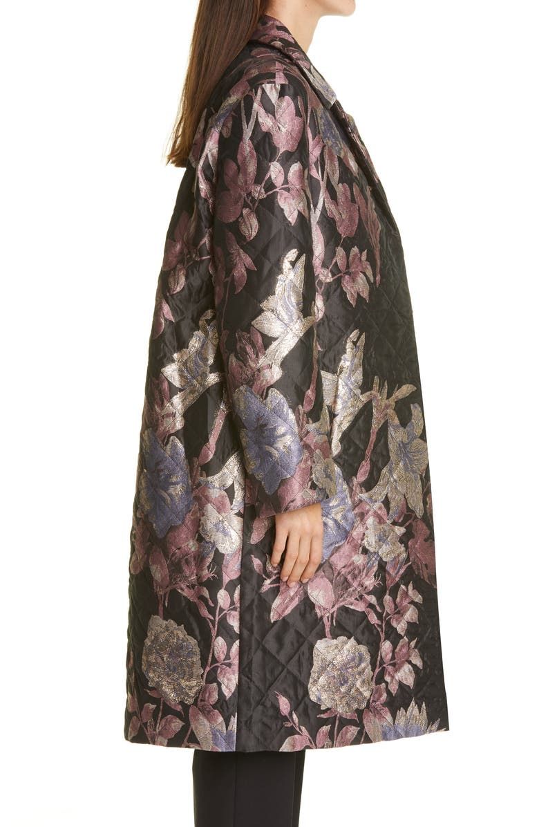 Dries Van Noten Rolta Quilted Three-Quarter Coat, Alternate, color,
