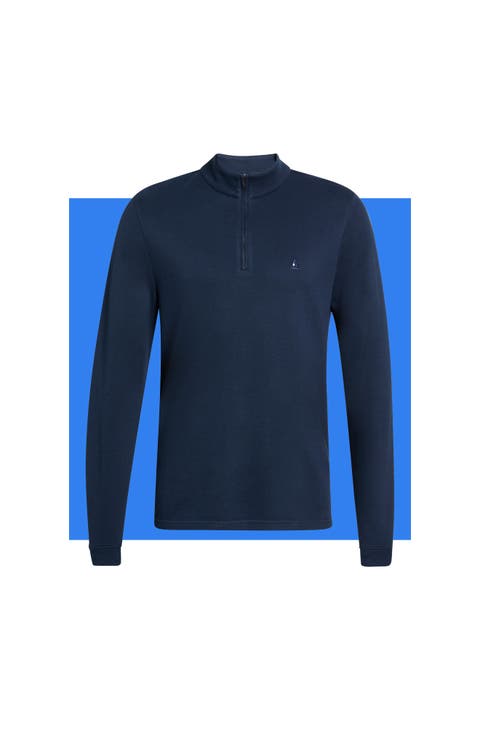 Piquè Quarter Zip Pullover