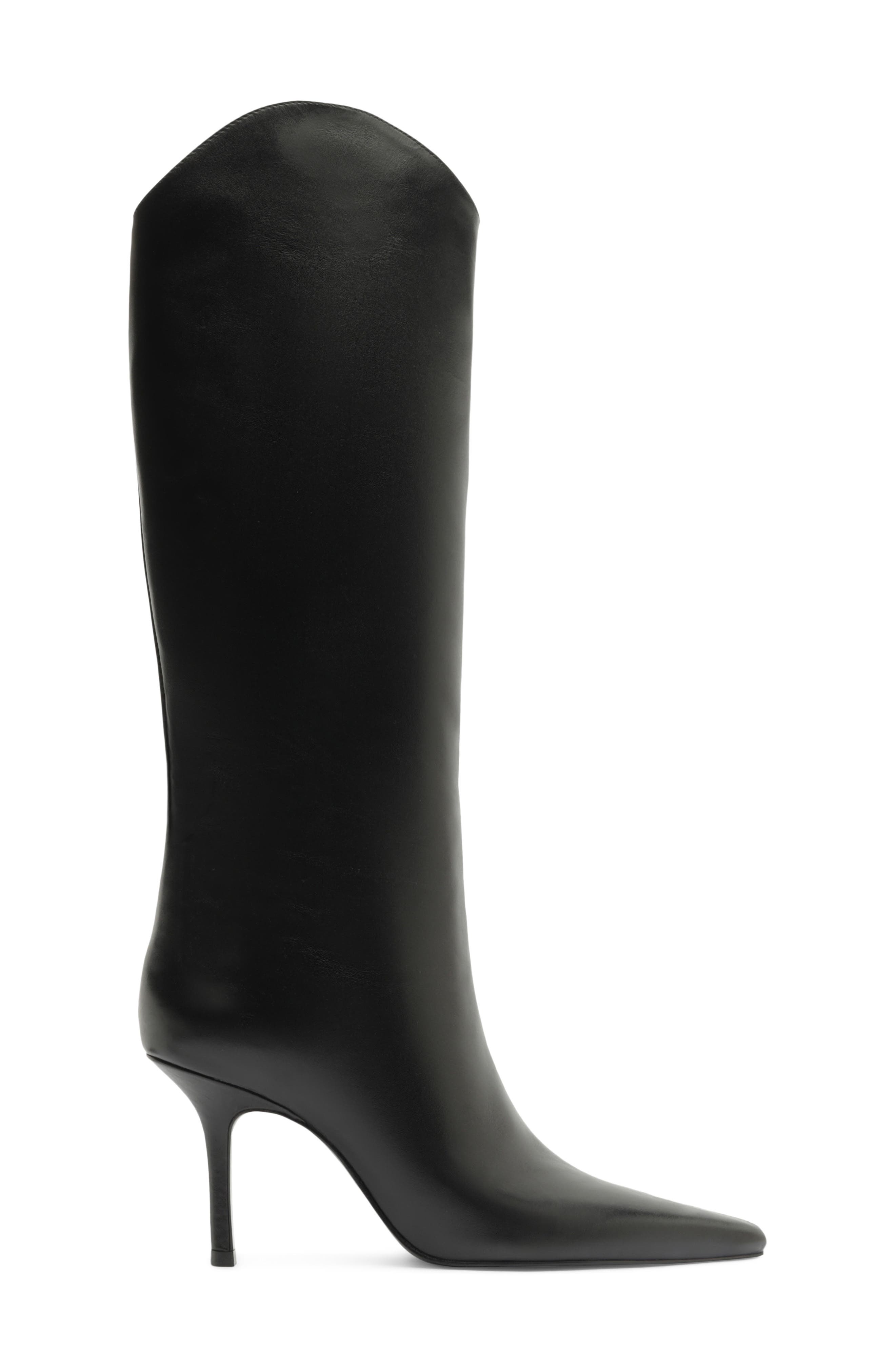 Mary Ellen Knee High Boot, Alternate, color, BLACK