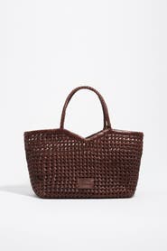 Bimba y Lola Braided Leather Shopper Bag