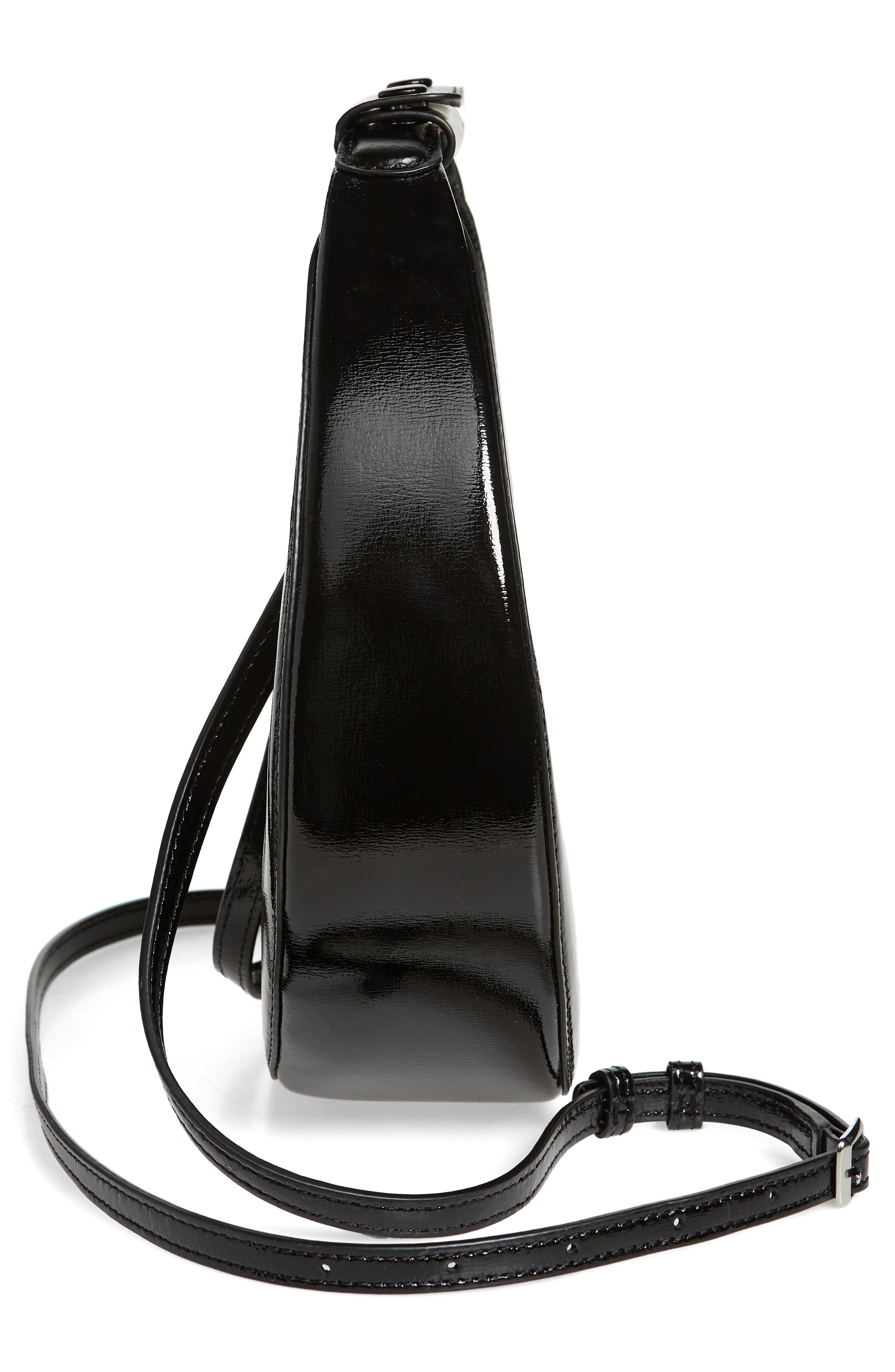 STAUD Mini Moon Split Leather Bag, Alternate, color, 