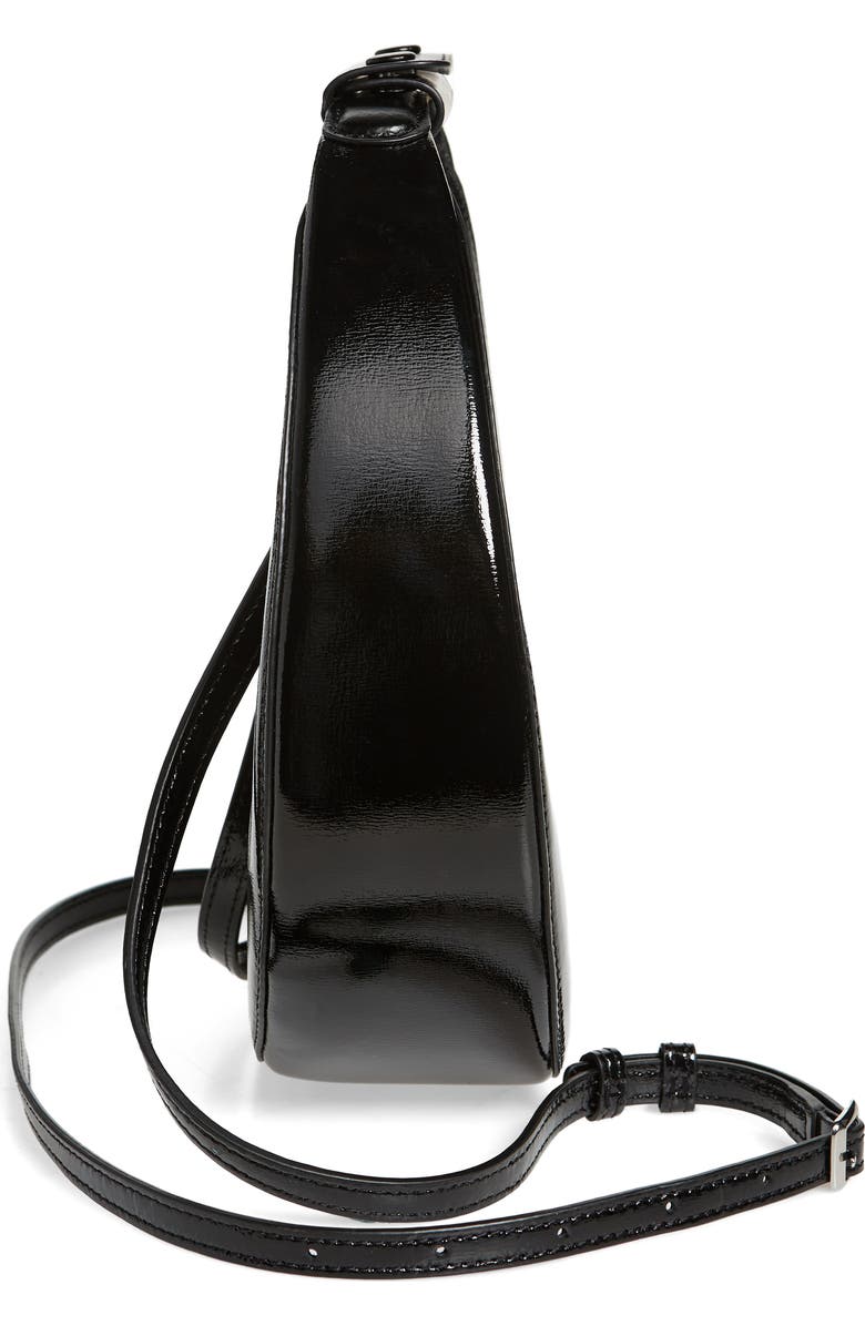 STAUD Mini Moon Split Leather Bag, Alternate, color,