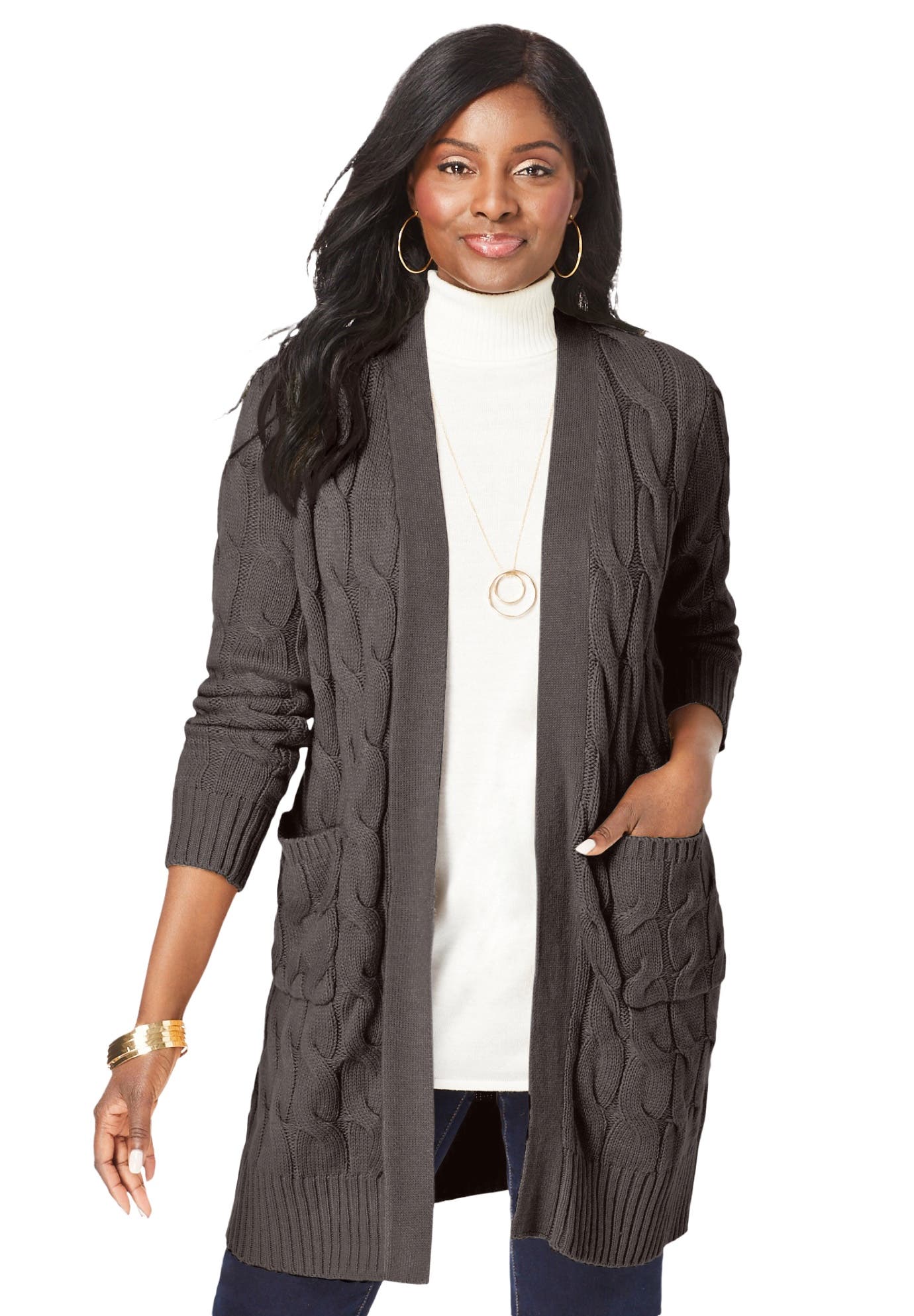 Cable Duster Sweater