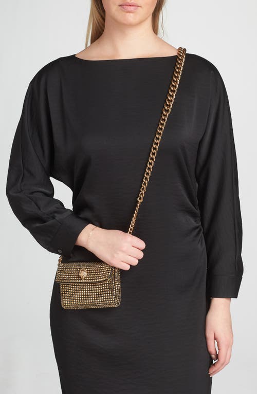 Kurt Geiger Mini Party Crossbody Bag In Gold