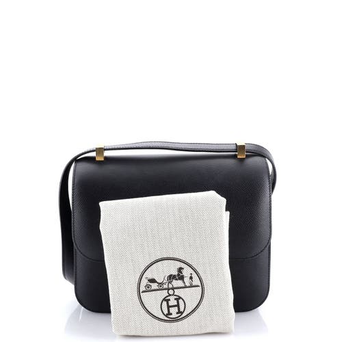 Pre-owned Hermes Hermes Constance Bag Epsom 24 In Black