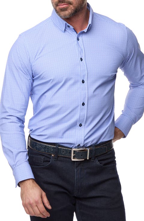 Clifford Slim Fit Stretch Button-Up Shirt