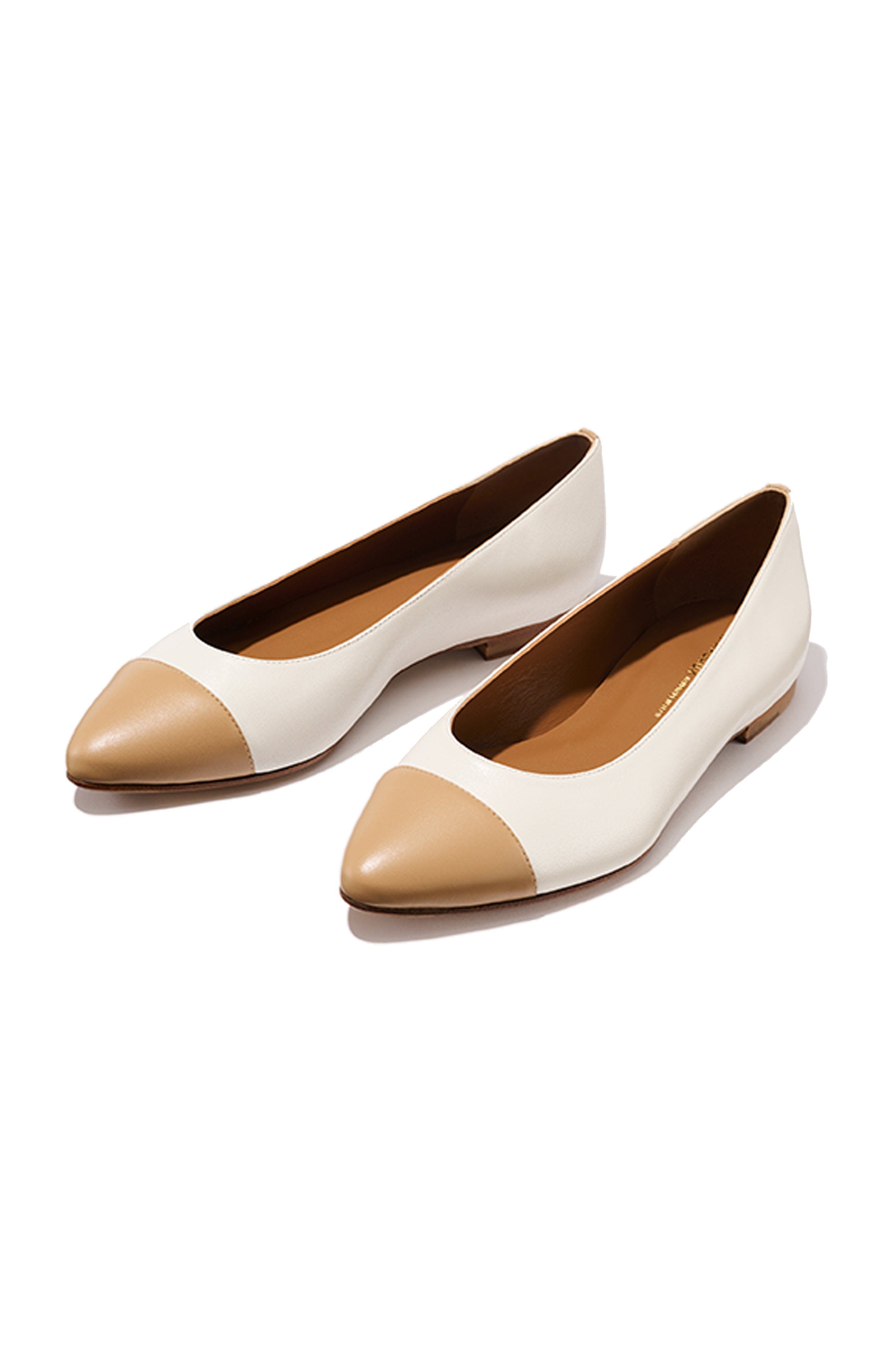 The Cap-Toe Pointe, Main, color, Ivory and Toffee