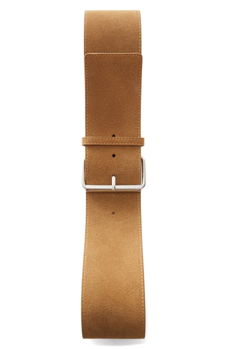MANGO Leather Belt, Alternate, color,