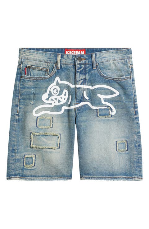 Returner Denim Shorts (Chocolate Chip)