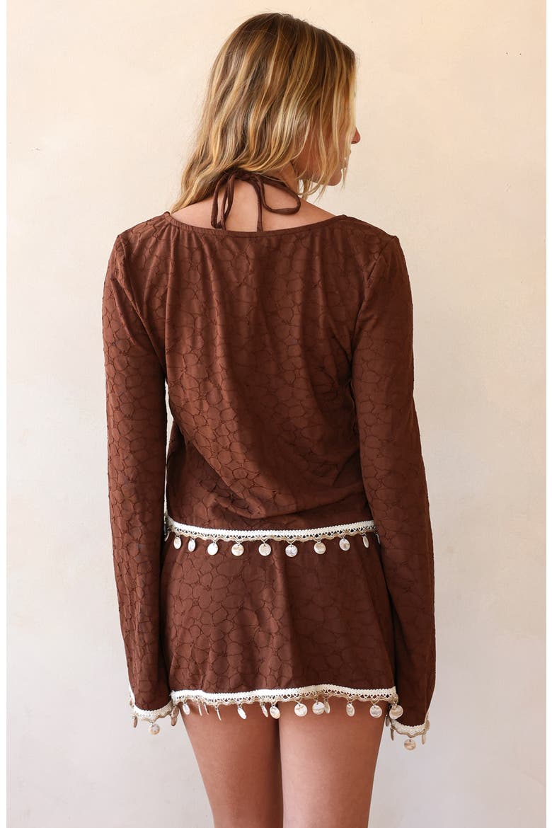 Ris-k Firecracker Mini Skirt, Alternate, color, Cappuccino