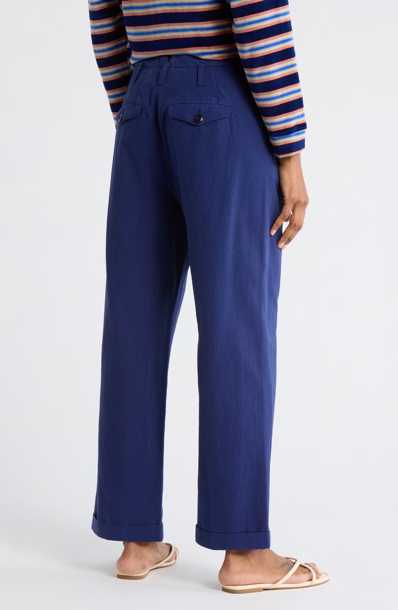 THE GREAT. The Tour High Waist Ankle Pants, Alternate, color, French Blue
