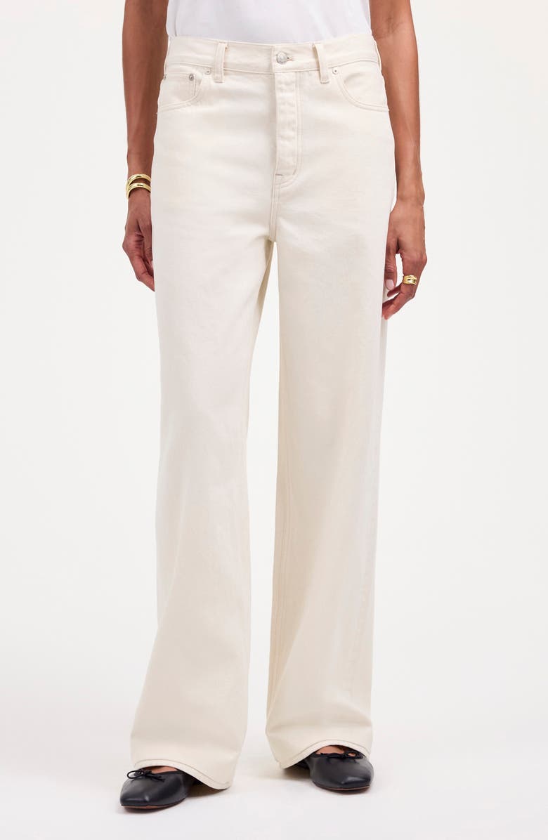 Madewell Low Slung Baggy Jeans, Main, color, Vintage Ivory