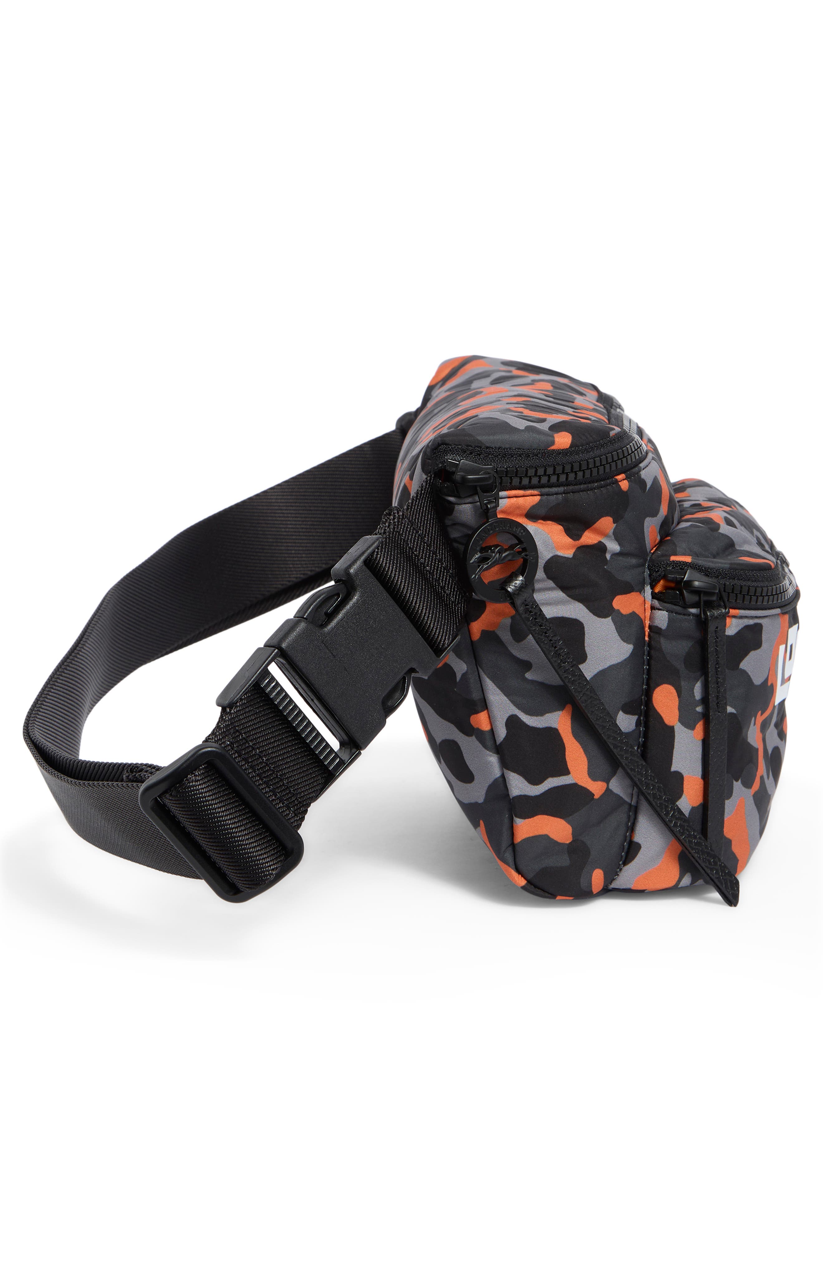 Longchamp Le Pilage Camo Large Belt Bag, Alternate, color, Cement