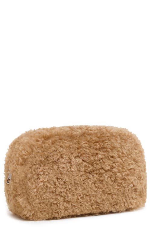 Apparis Noor Bouclette Pochette In Brown