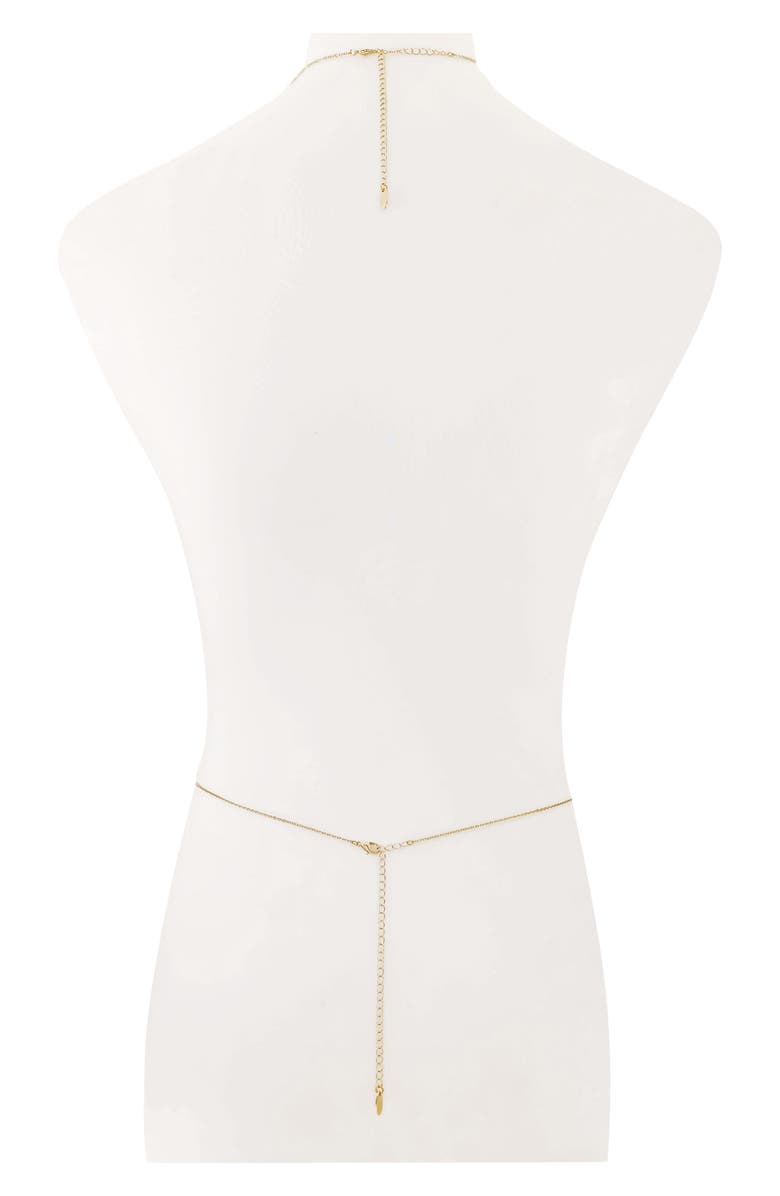 Ettika Cubic Zirconia Station Body Chain, Alternate, color,