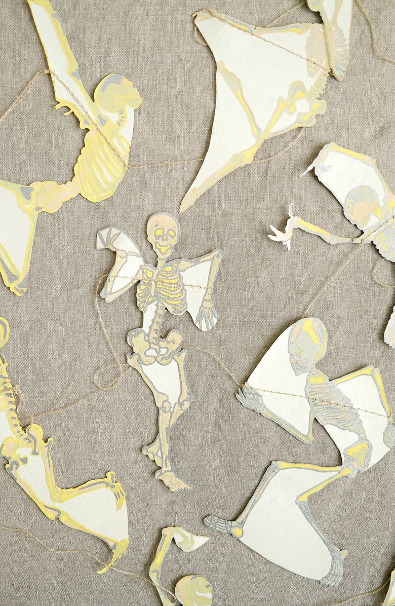 East End Press Dancing Skeletons Sewn Garland, Alternate, color, Mixed