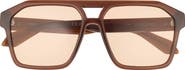 QUAY Soundcheck 57mm Gradient Aviator Sunglasses