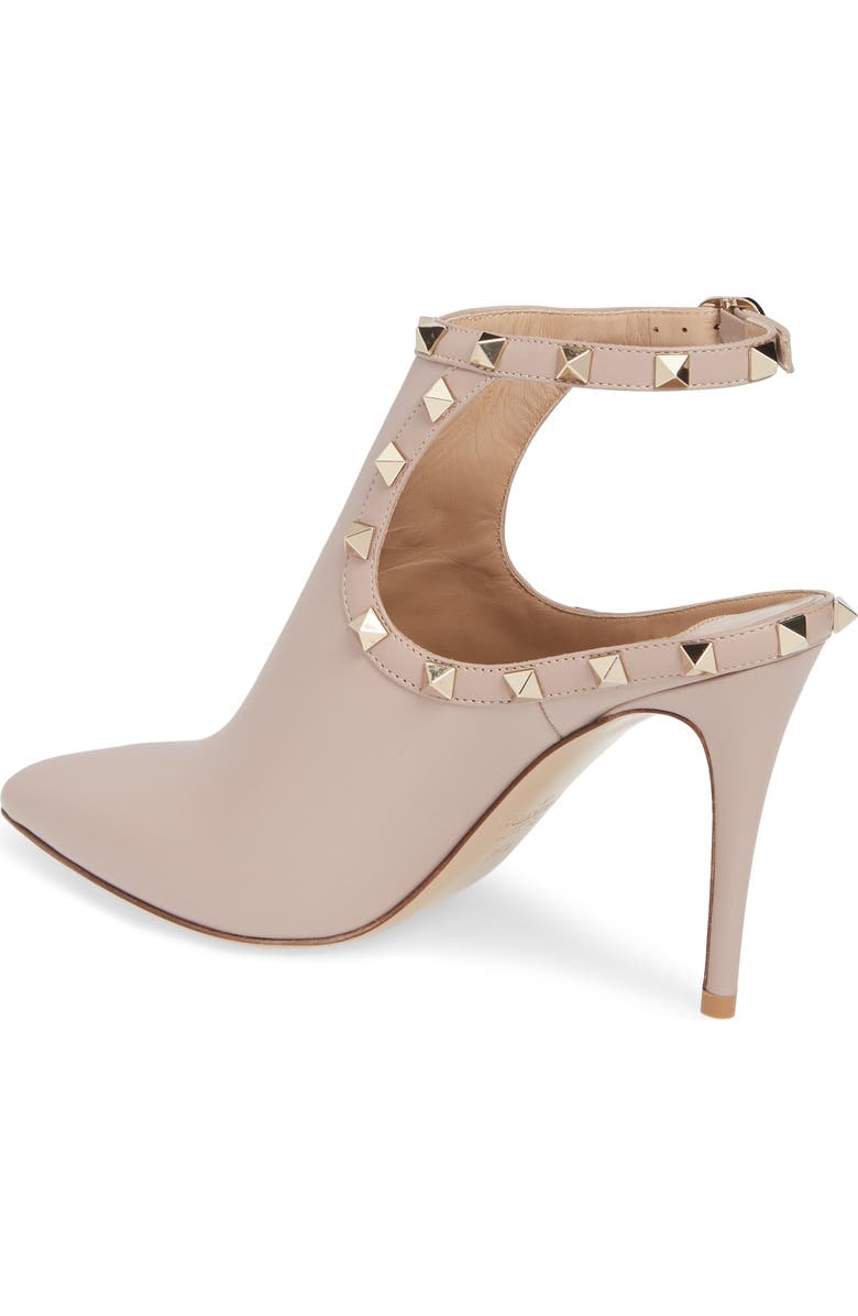 Valentino Garavani Rockstud Open Back Bootie, Alternate, color,