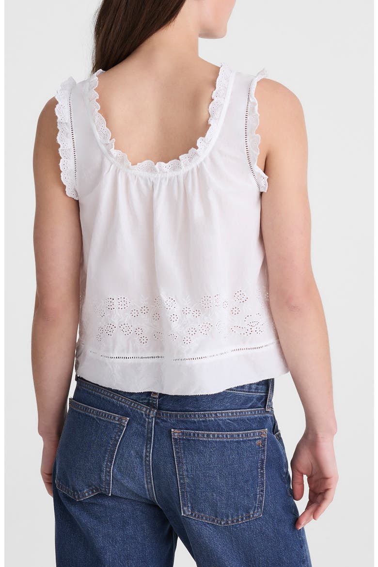 The Embroidered Leah Top, Alternate, color, WHITE