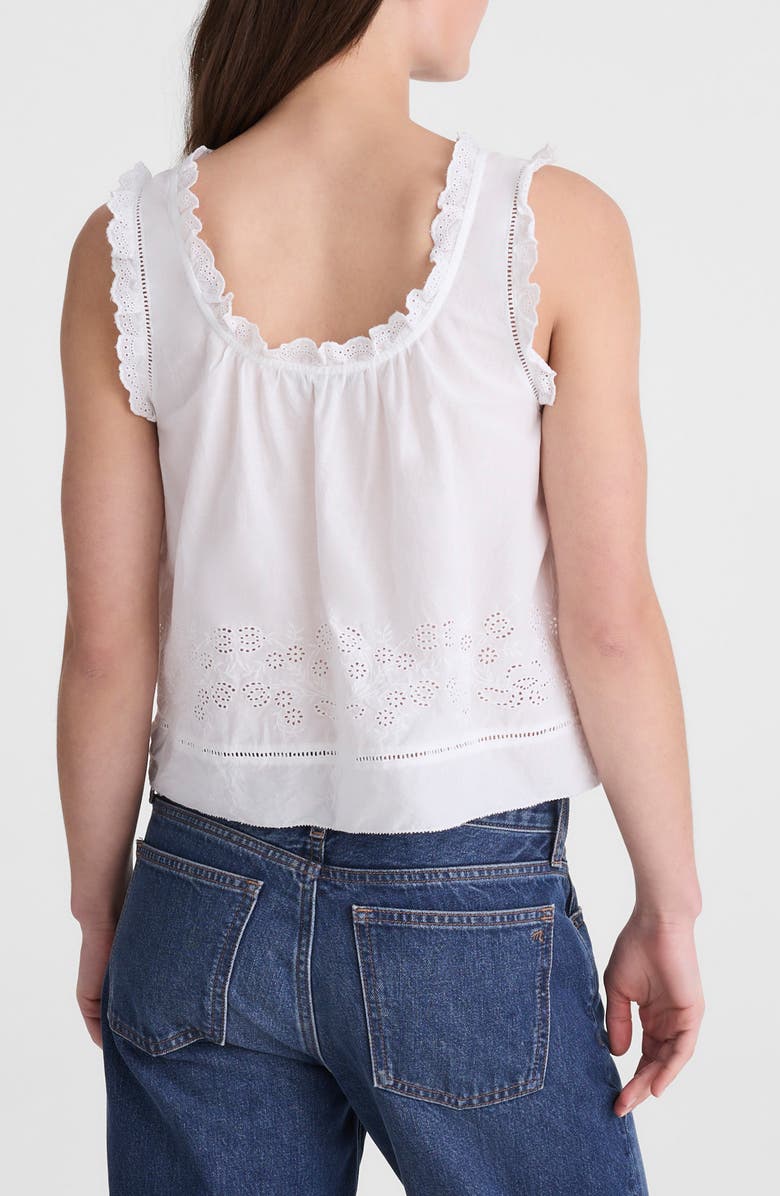 Madewell The Embroidered Leah Top, Alternate, color, White
