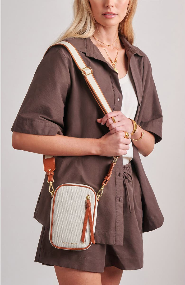 Katie Loxton Hallie Small Crossbody Bag, Alternate, color, Cognac