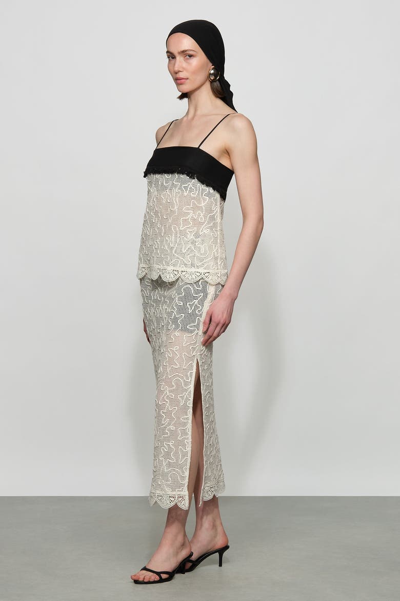 Willis Skirt, Alternate, color, Ivory/Black