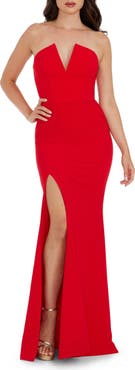 Dress the Population Fernanda Strapless Evening Gown