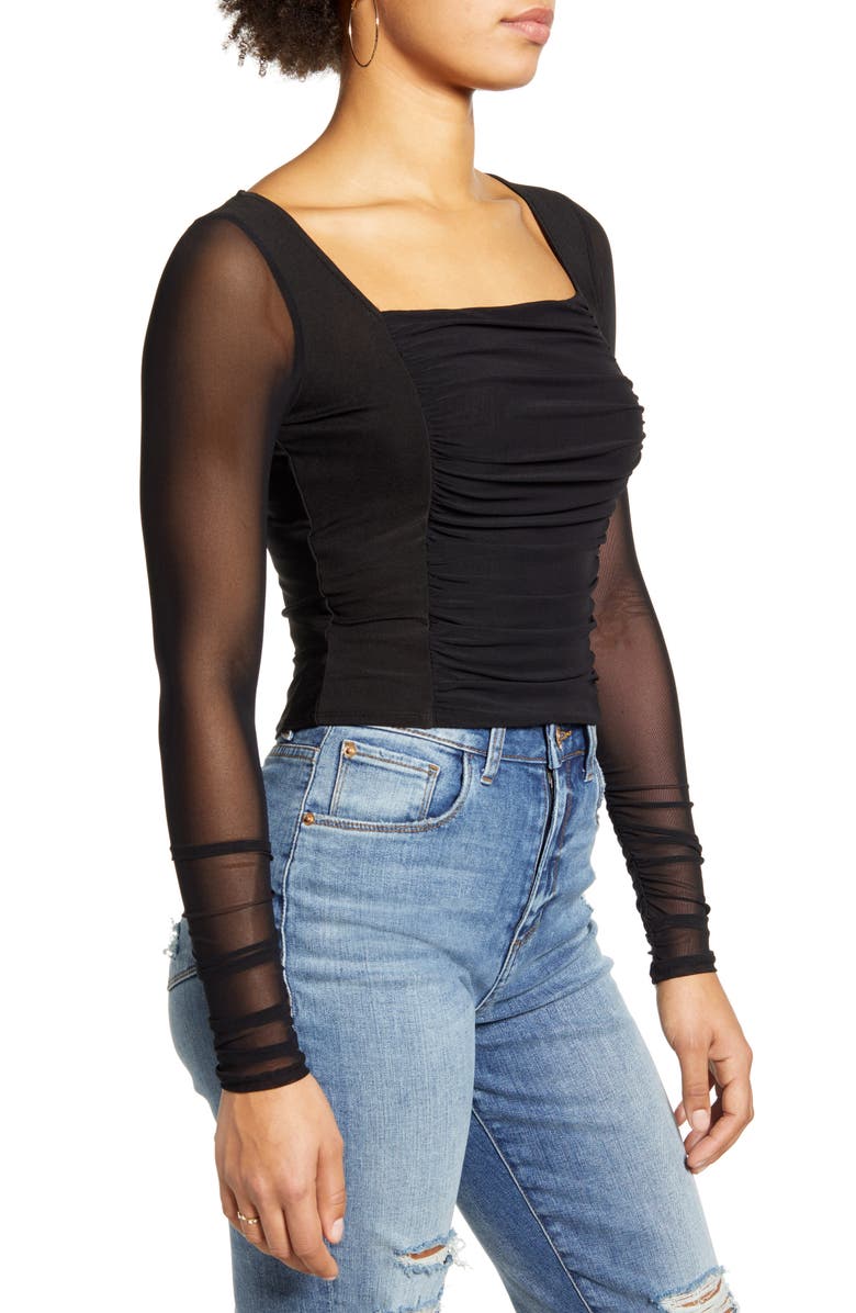 One Clothing Mesh Top, Alternate, color, 