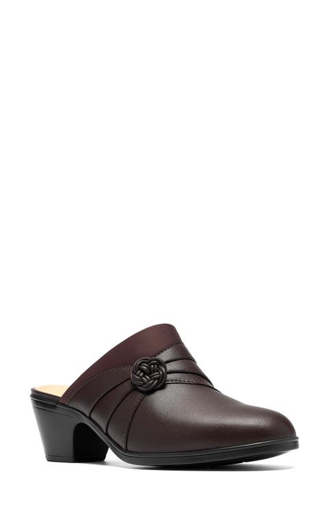 Emily 2 Eliza Leather Heeled Mule