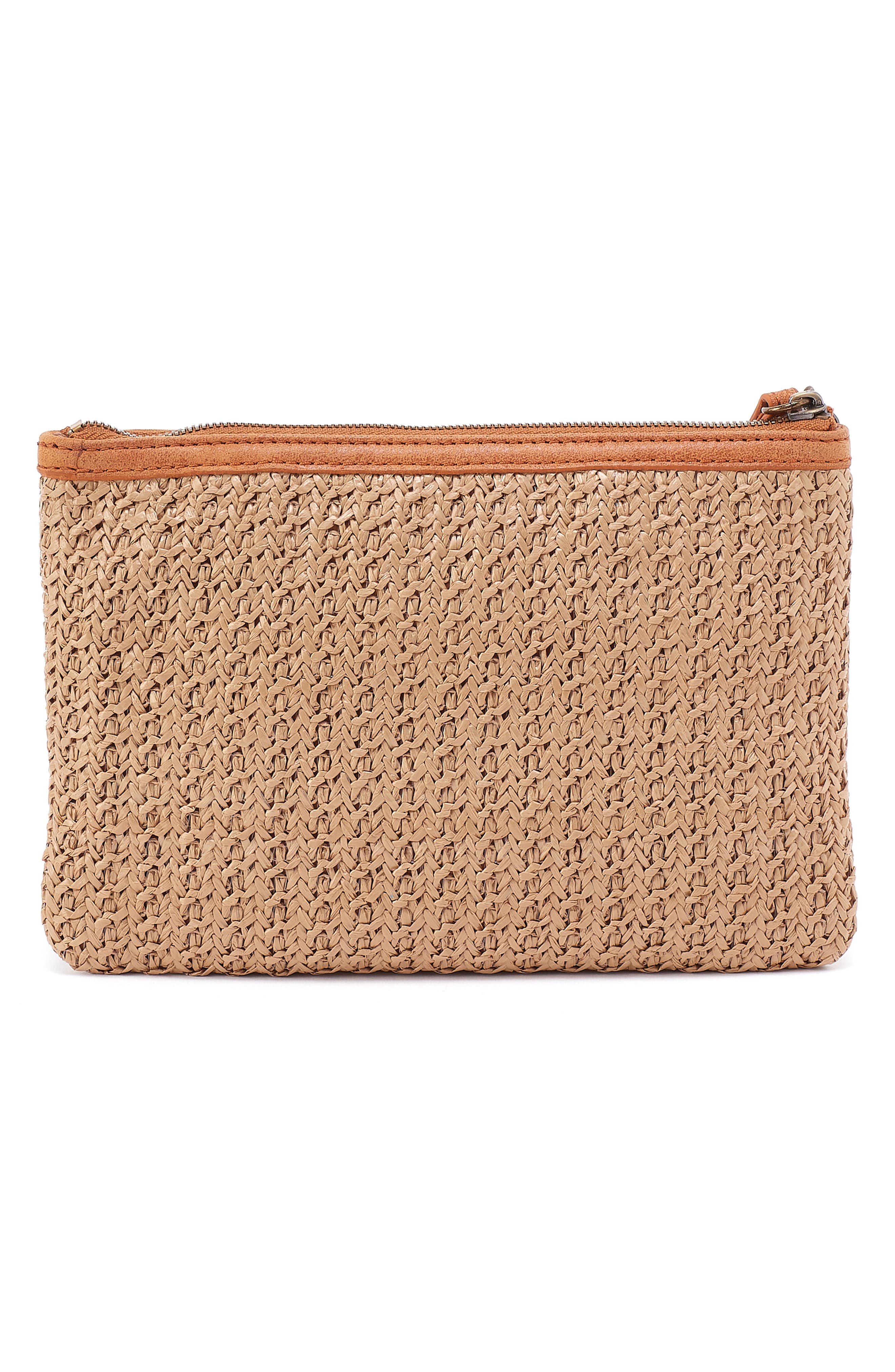 HOBO Heart Straw Pouch, Alternate, color, Meadow Woven Straw