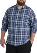 Synrgy by DXL Big & Tall Plaid Sport Shirt