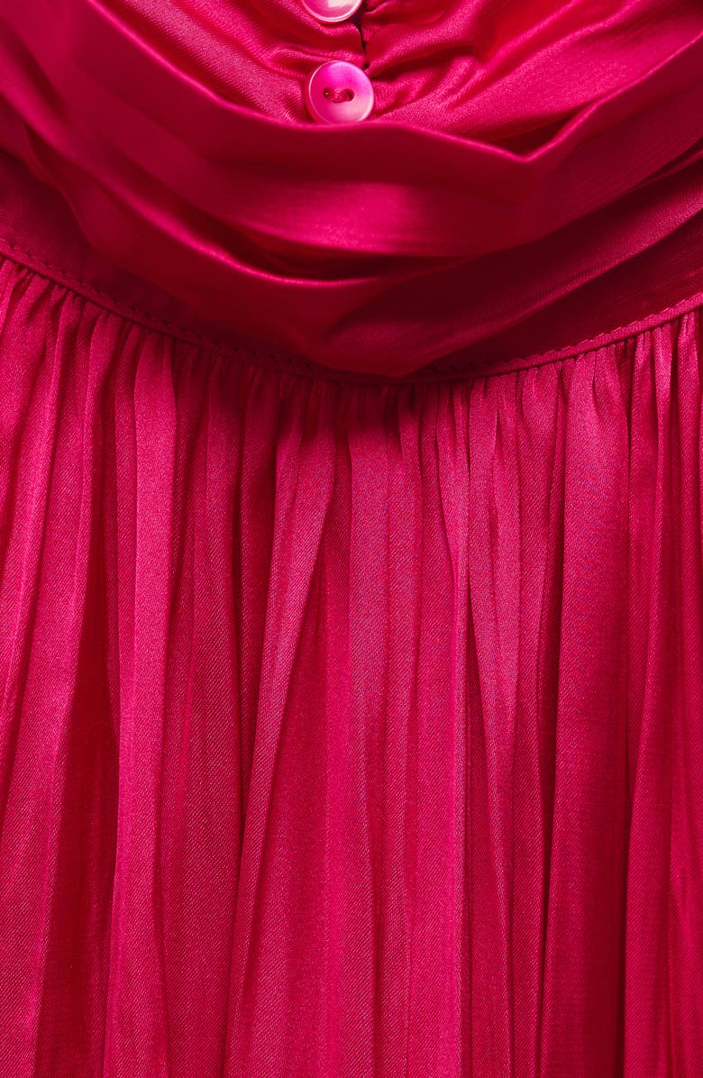 MANGO Jasmin Plissé Halter Neck Top, Alternate, color, 