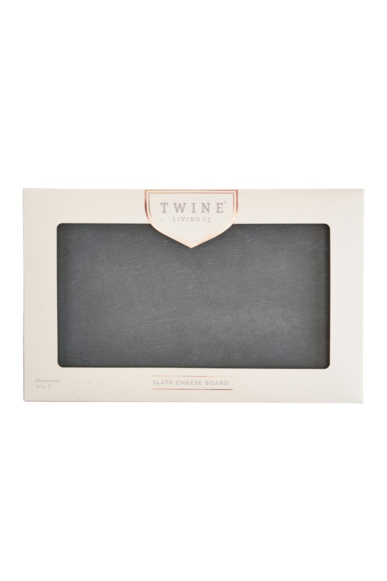 Country Home Small Slate Cheese Board, Alternate, color, Black